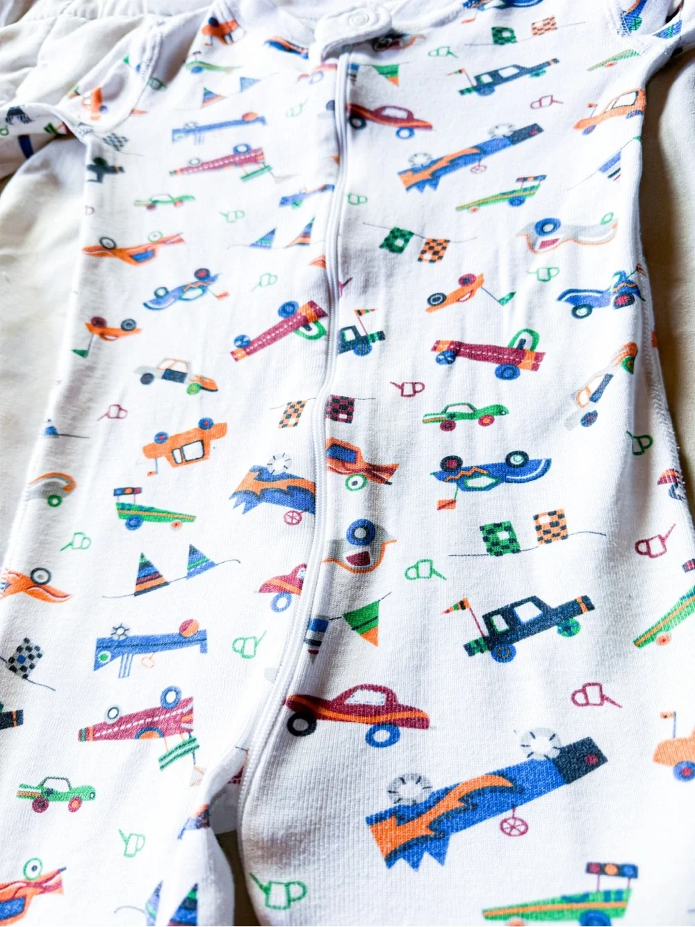 Hanna Andersson Lot of 3 Size 70 Organic Cotton Sleepers Romper 9-18 Mos Vintage